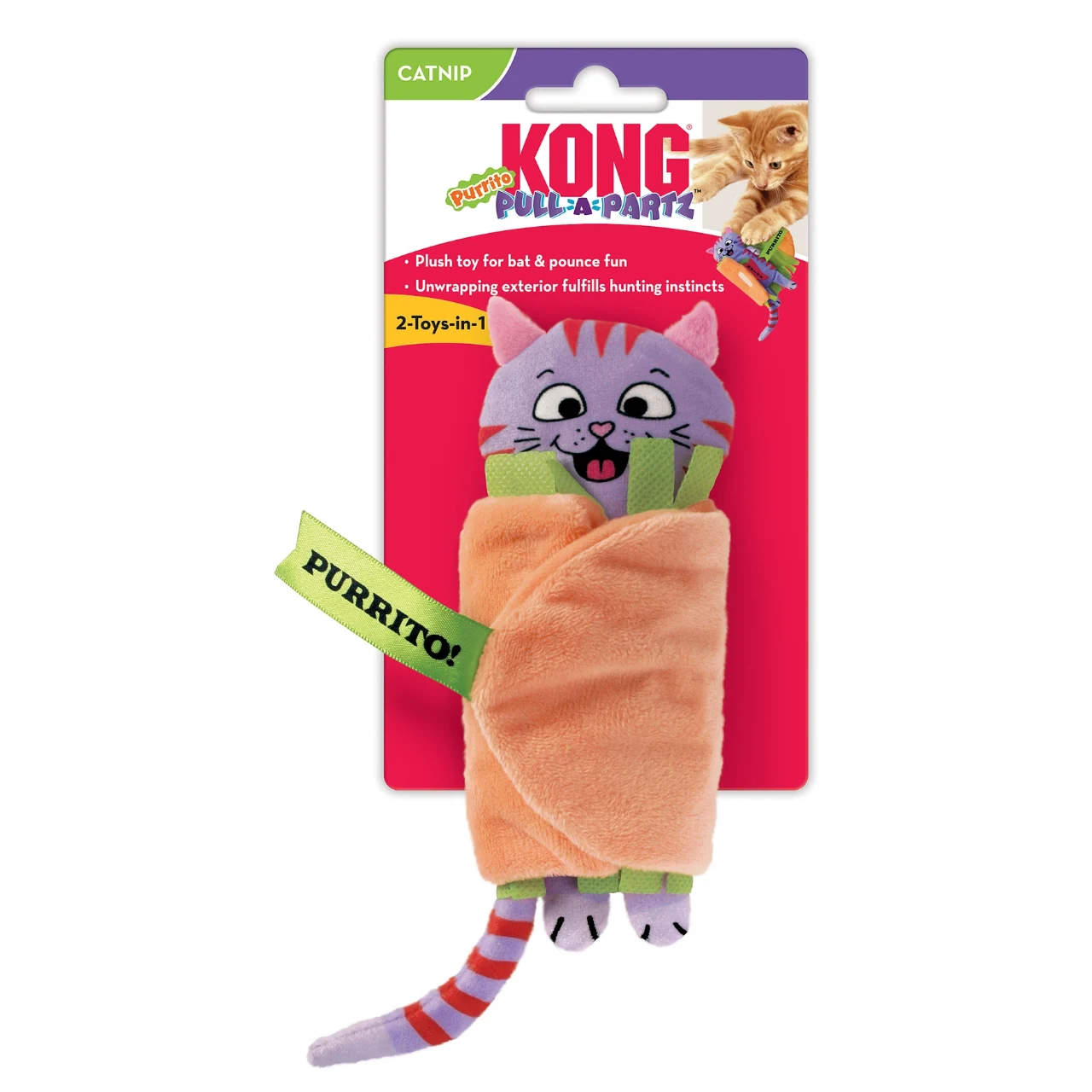 Kong Kattelegetøj Pull-A-Partz Purrito